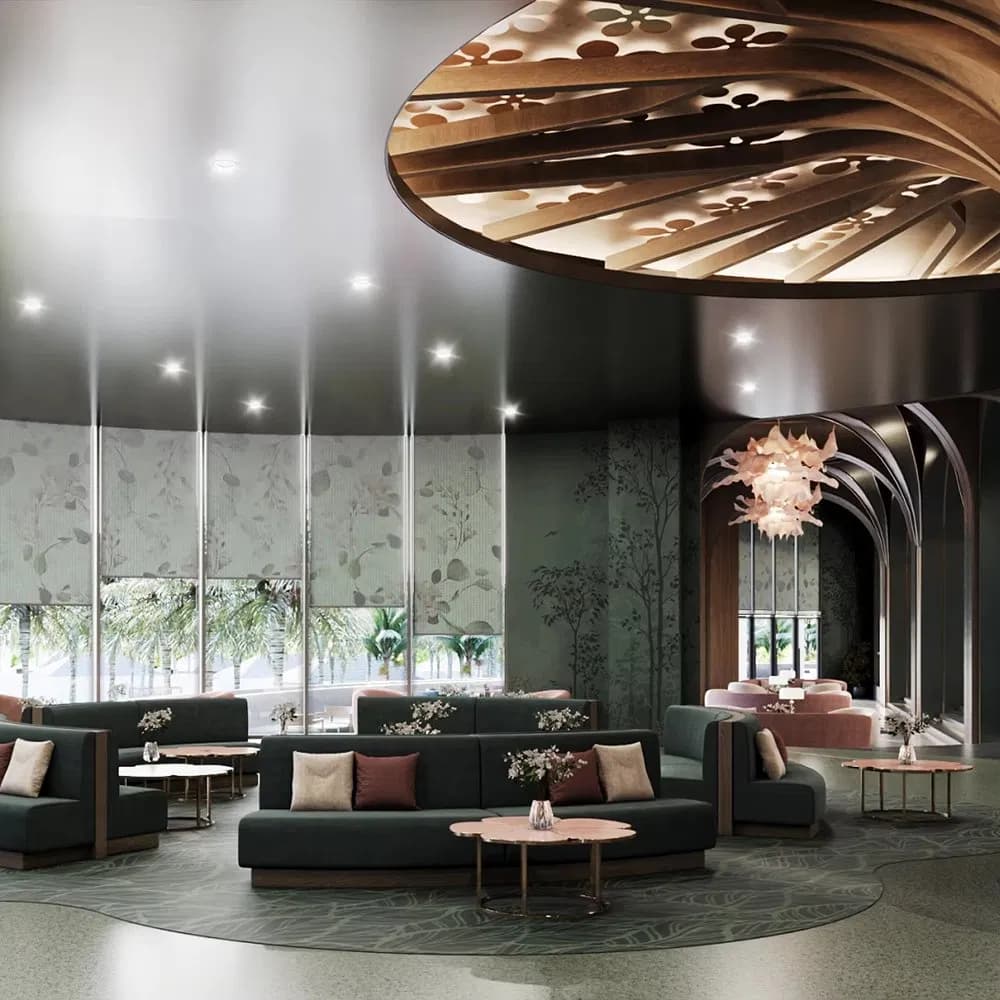 Professional OEM ODM Hotel Furniture Reception Waiting Area Hospitality Lobby Furniture Sets