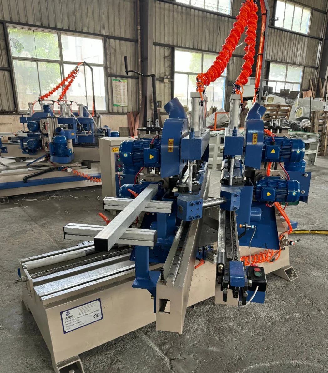 AB Type Double End Tenoner for Chevron Parquet Flooring