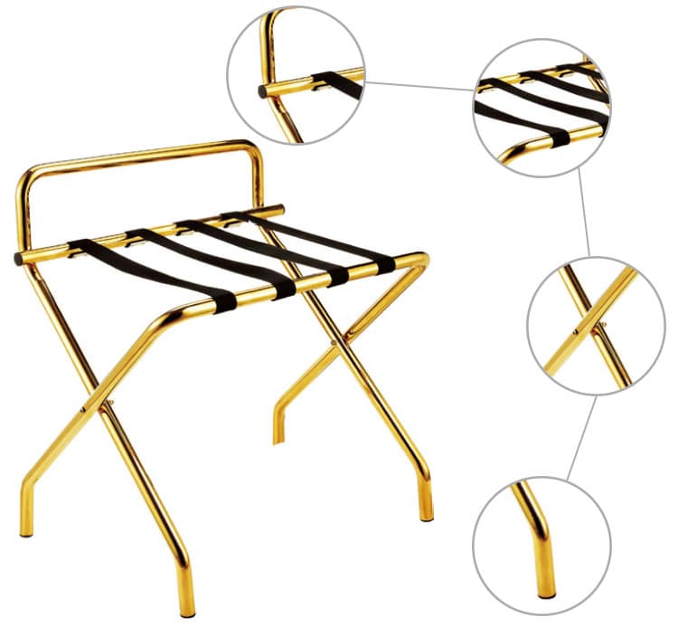 Elegant Hotel Bedroom Supplies for Modern Home Decor Luggage Racks and Stand