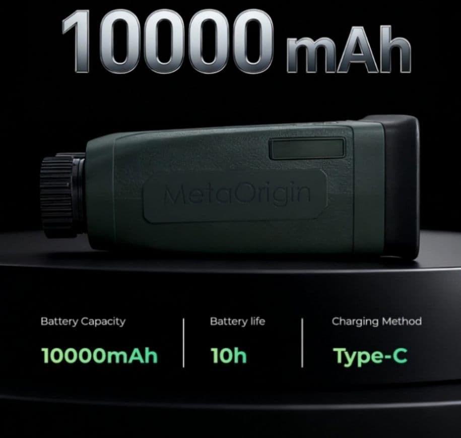 Integrated High-Sensitivity Large-Screen Night Vision Scope for Animal Observation