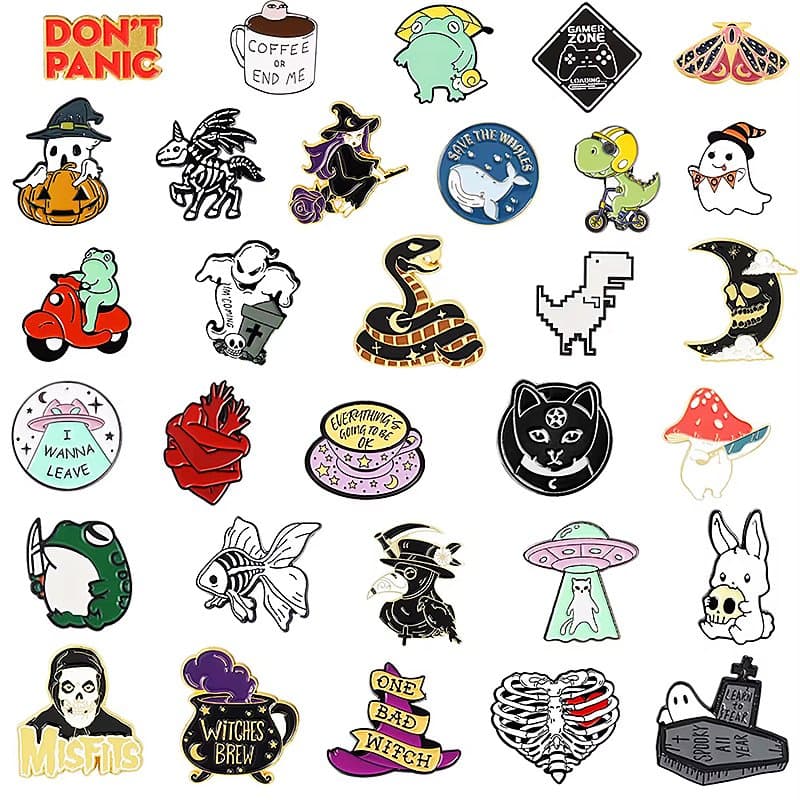 Custom Enamel Pin Cartoon Metal Badges with Company Logo Lapel Pin for Souvenirs Gifts