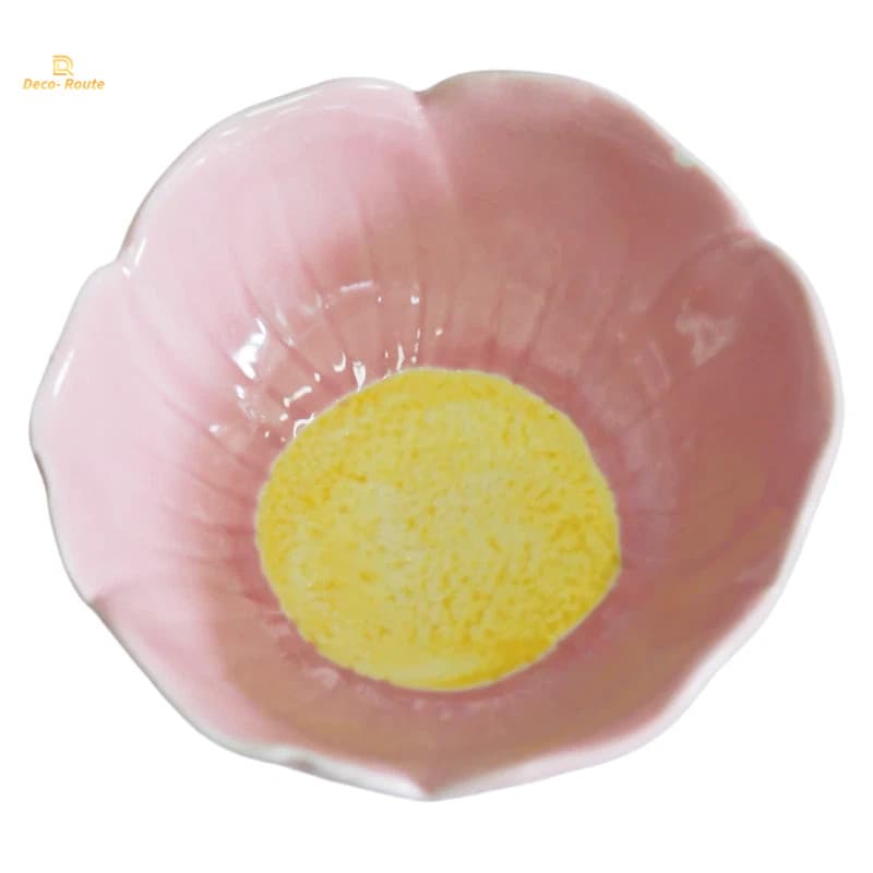 Elegant Ceramic Spring Bowl with Matte Finish for Fruit Display