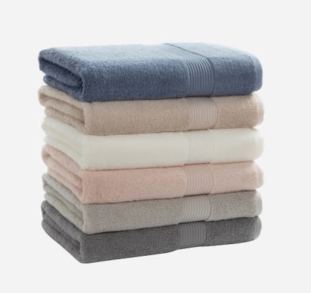 OEM/ODM 100% Long Stapled Cotton Large Size Colored Face Towel and Bath Towel Set