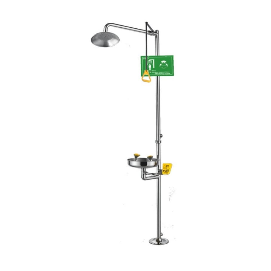 New Innovation Impact-Resistant Industrial Stainless Steel Eyewash Station Emergency Shower for School Lab