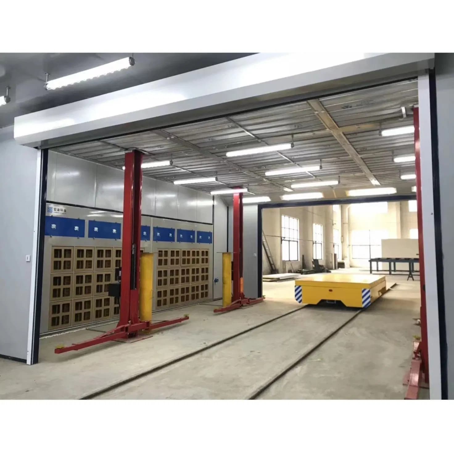 Fixed Spray Booth Wood Door Spray Painting Machine/ China Supplier Paint Spray Booth for Furniture