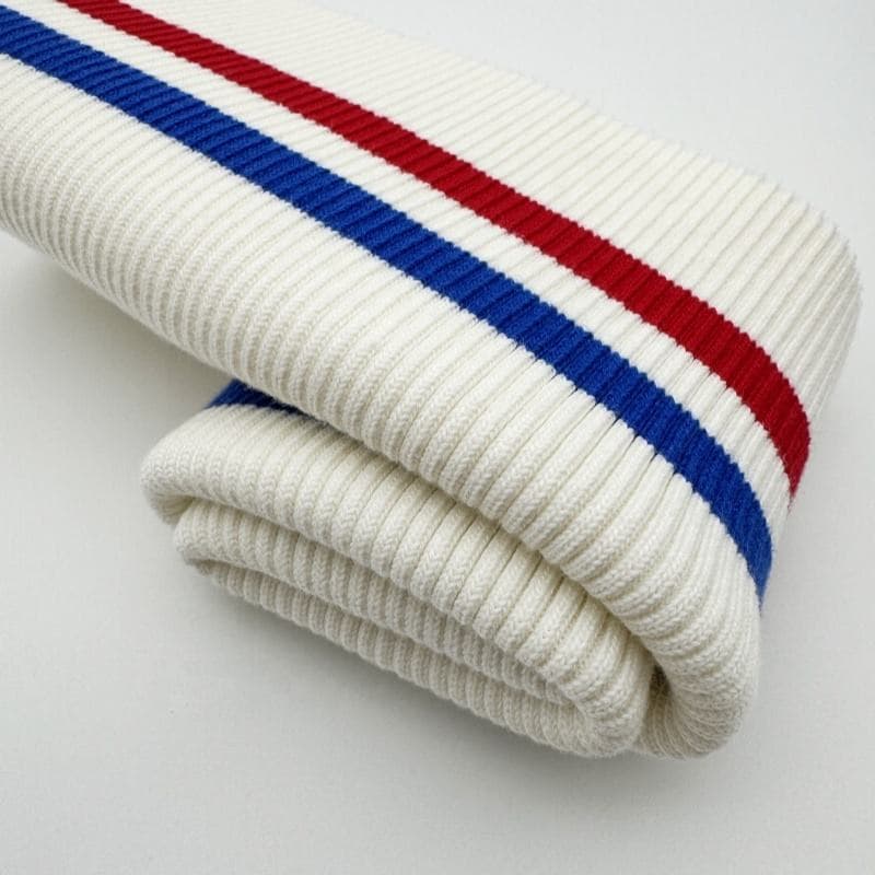 High-Quality Cotton Stripe Knit Rib Cuff Hem Apparel Accessories