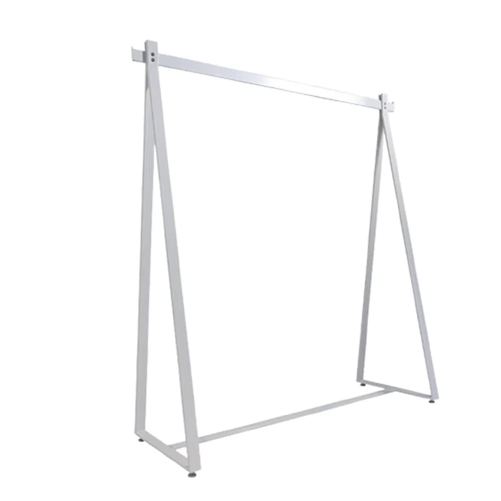 High-Quality Adjustable Metal Clothes Rack in Mat/Glossy Black/White/Golden/Silver with Galvanized Single Bar Made of Iron/Steel for Clothing Display/Storage