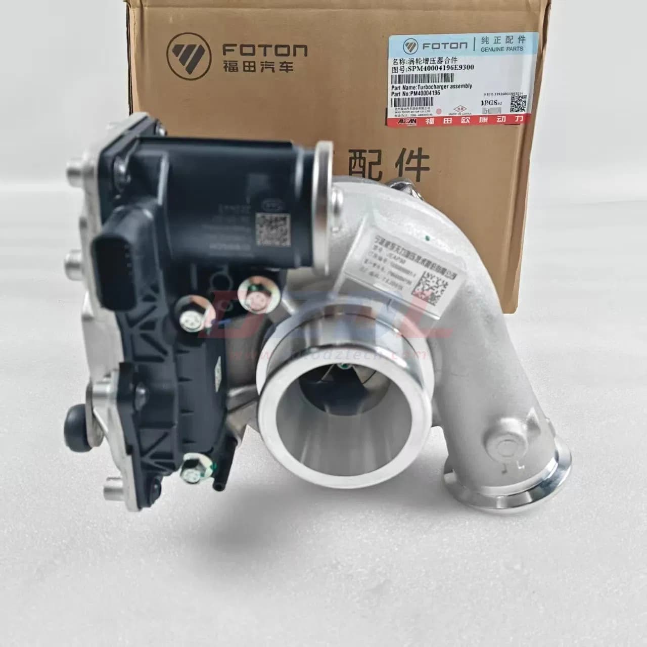 Turbocharger Spm40004196e9300 Turbocharger Assembly OEM Spare Parts for Foton Aucan 4f25 Engine