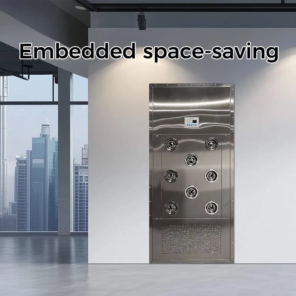 GMP Certified New Modular Air Shower System Featuring Interlocked Doors