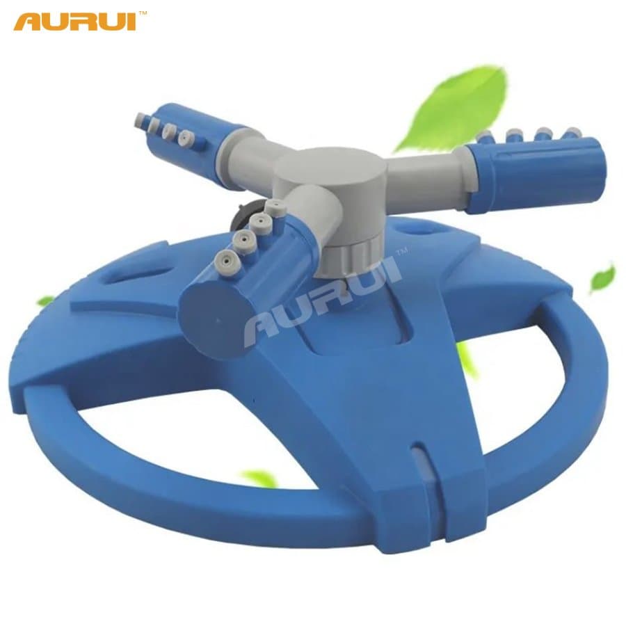 3-Arms 360 Degree Gardening Watering System Adjustable Lawn Sprinkler
