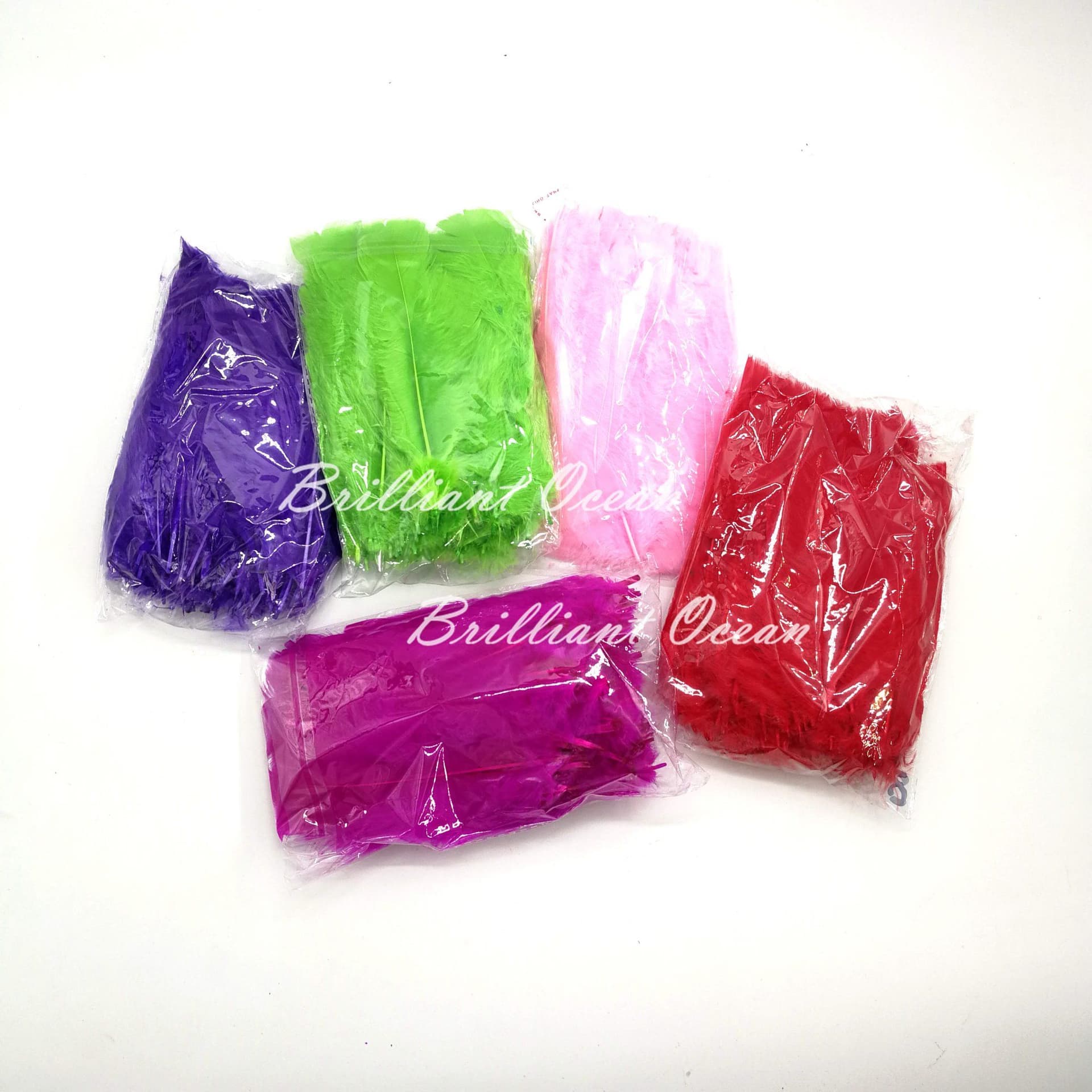 Colorful Feather Trimming Accessories Feather Flower for DIY