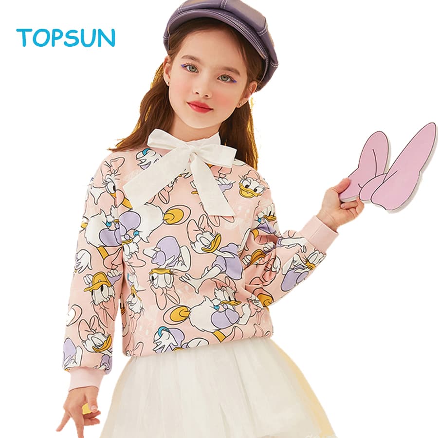 Casual Blouse Kid Girl Tops T-Shirt Sweatshirts Pullover Children Jumpers