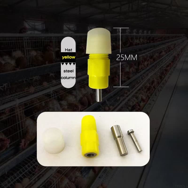 Steel Ball Automatic Nipple Drinking Fountain Ball Valve Type Poultry Drinkers Chicken Water Nipple Drinker Feeders