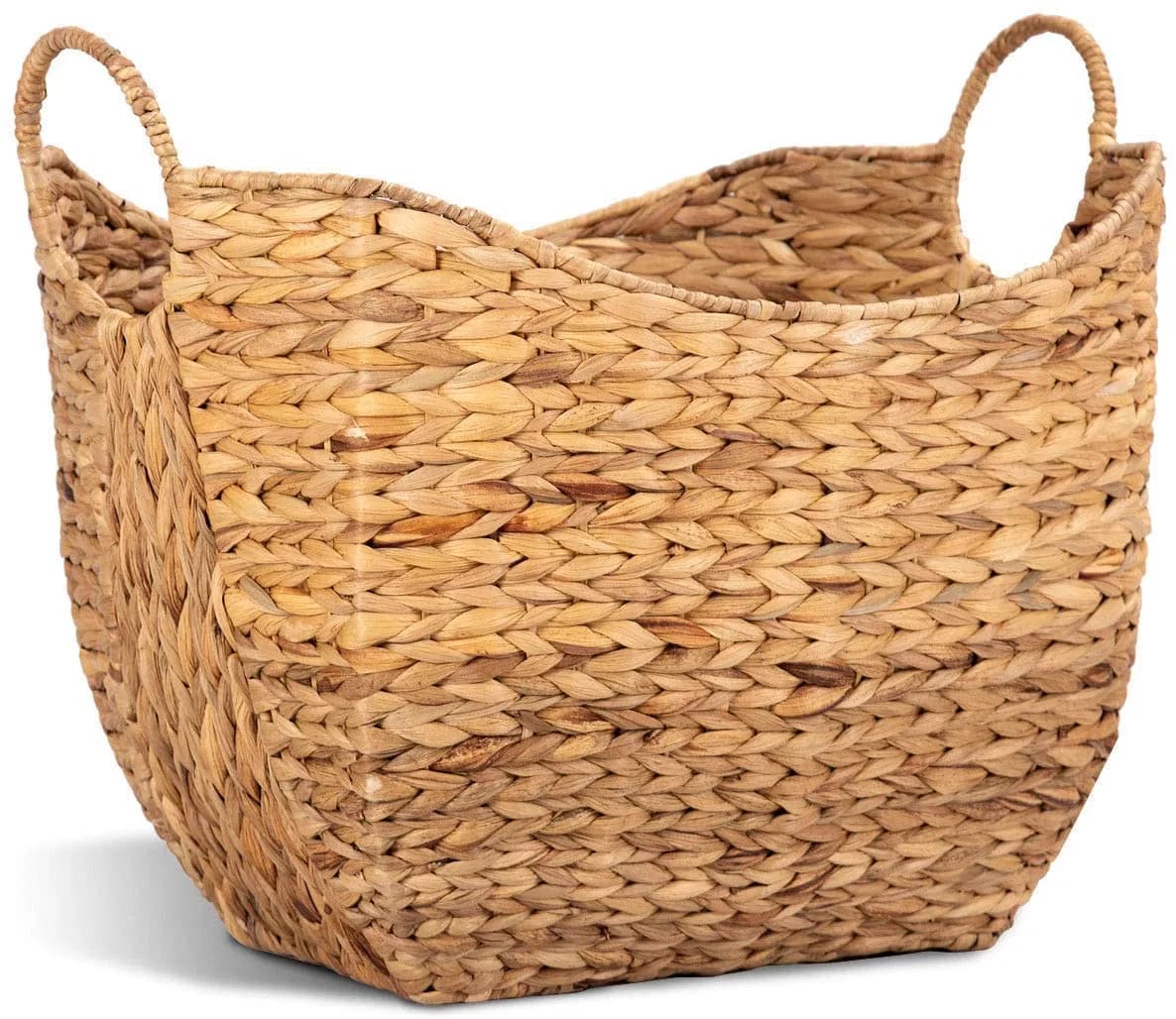 Seagrass Storage Basket Wicker Pattern Baskets