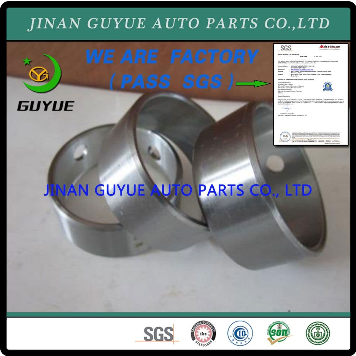 for FAW HOWO Shacman Dongfeng Beiben Foton Truck Spare Parts Camshaft Bush