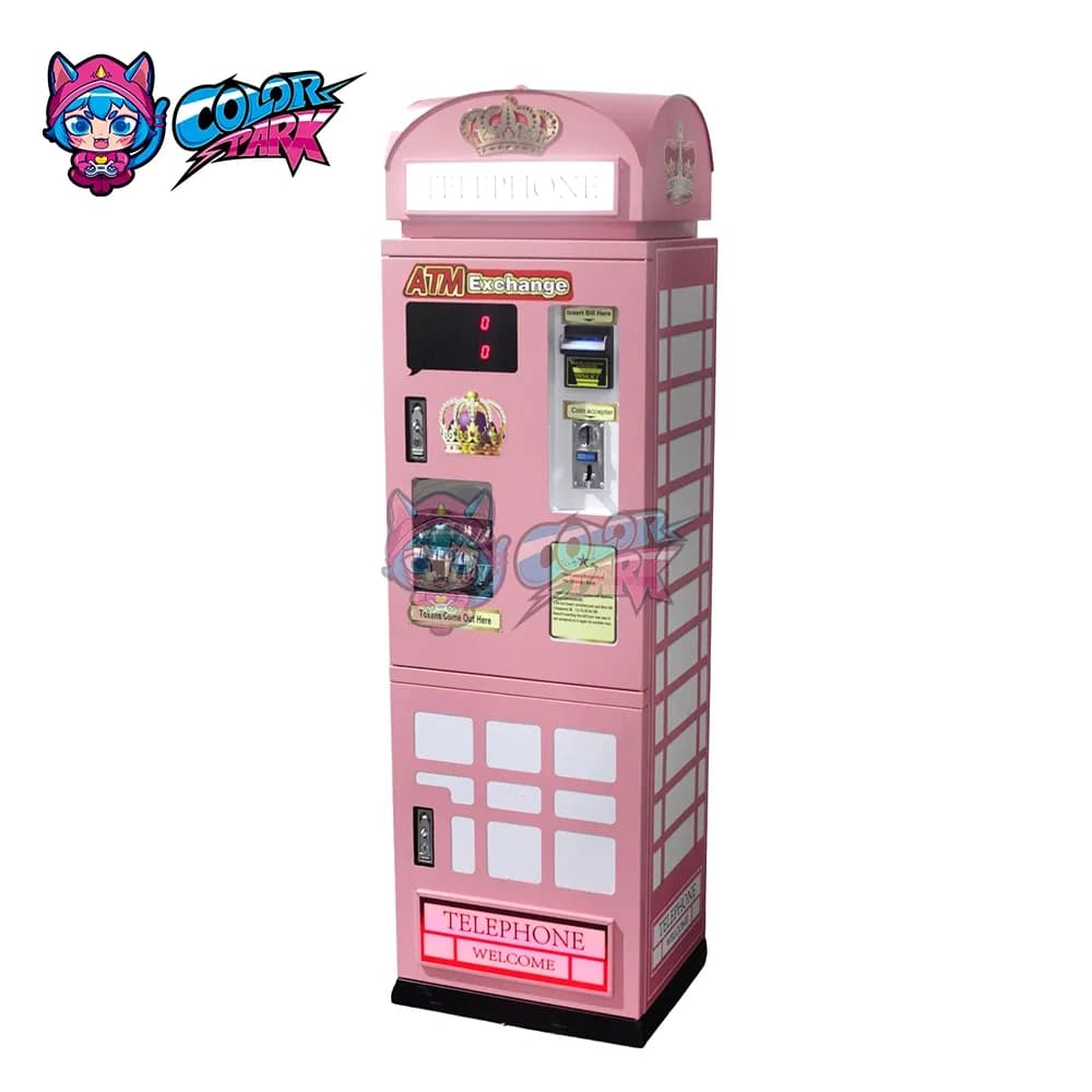 Colorful Park Amusement Equipment Game Token Redemption Machine Coin Change Machine Arcade Game Machine