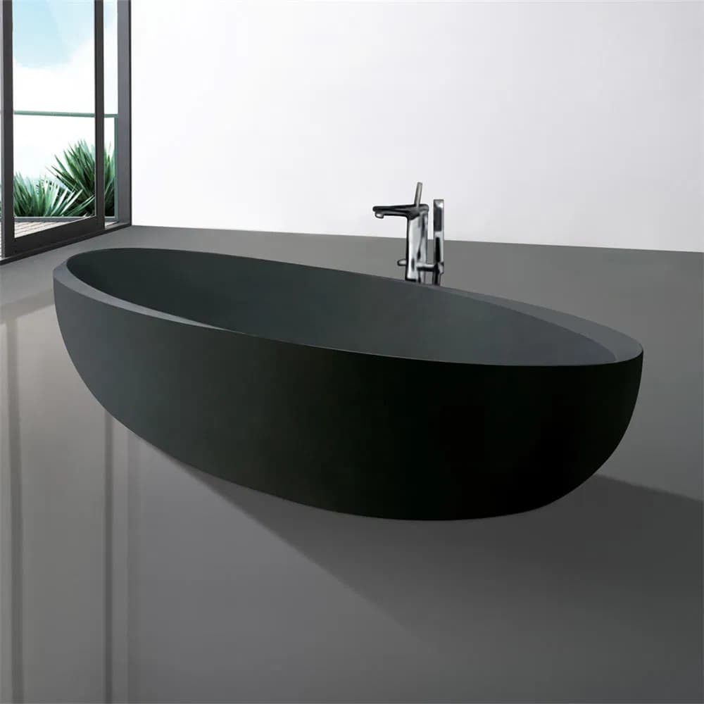 Modern Bath Grey Custom Apartment Design Custom Floor Standing Bathtub