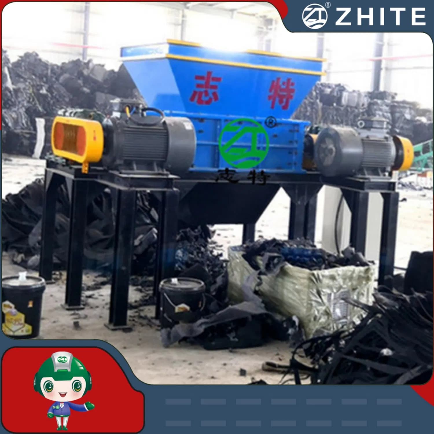 Scrap Steel Recycling Aluminum Copper Multifunctional Shredder Machine