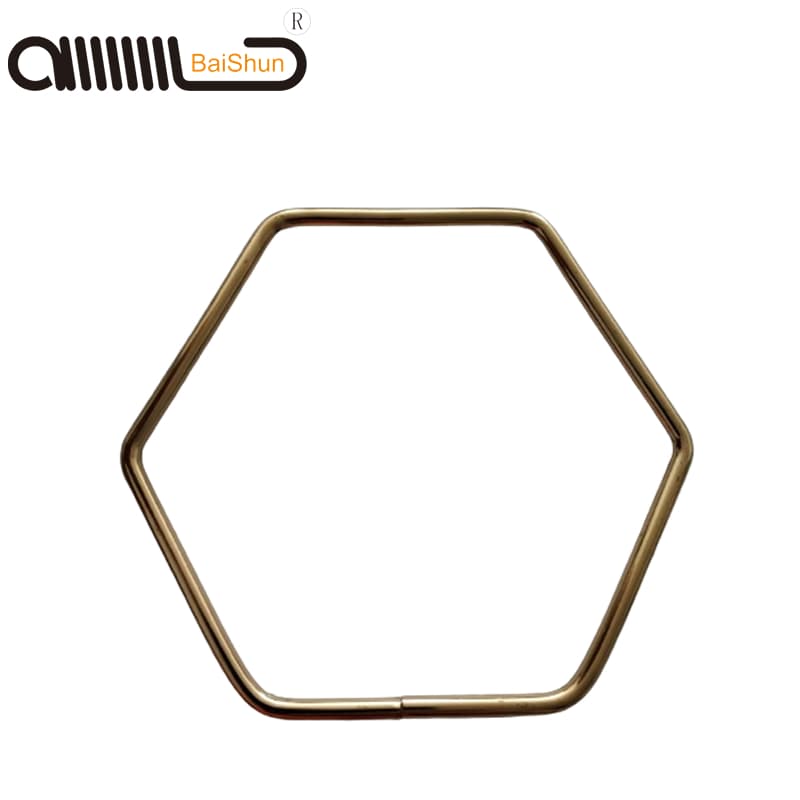 Special-Shaped Wire Forming Storage Hexagonal Damond Buckle Handle