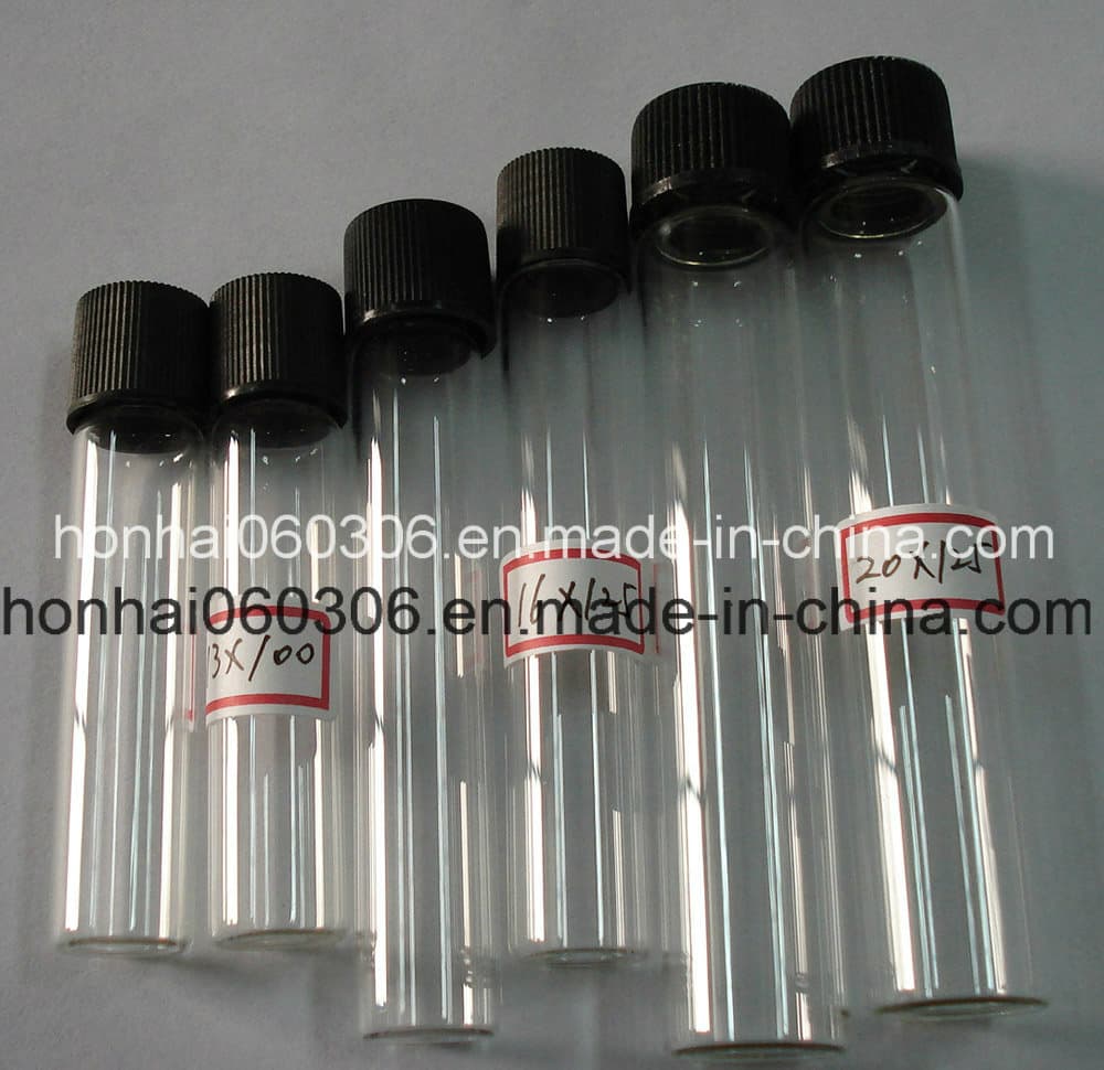 High Temperature Resistant Borosilicate Glass Culture Tube Graduated Reusable Laboratory Tissue Culture Glass Test Tube OEM Custom Size