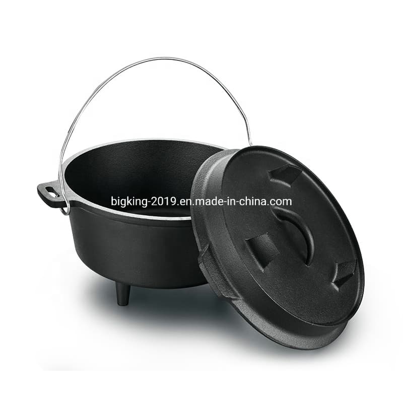 Hot Sale Pre Seasoned Cookware Set Vegetable Oil Cast Iron Frying Pan Skillet Set