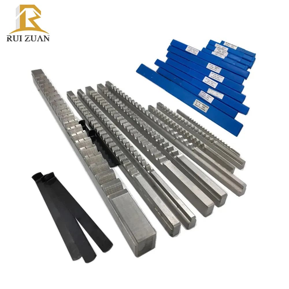 HSS Spline Broaching Tools Push and Pull Type Broaches for Internal Spline Broaching HSS Keyway Broaches with Shim