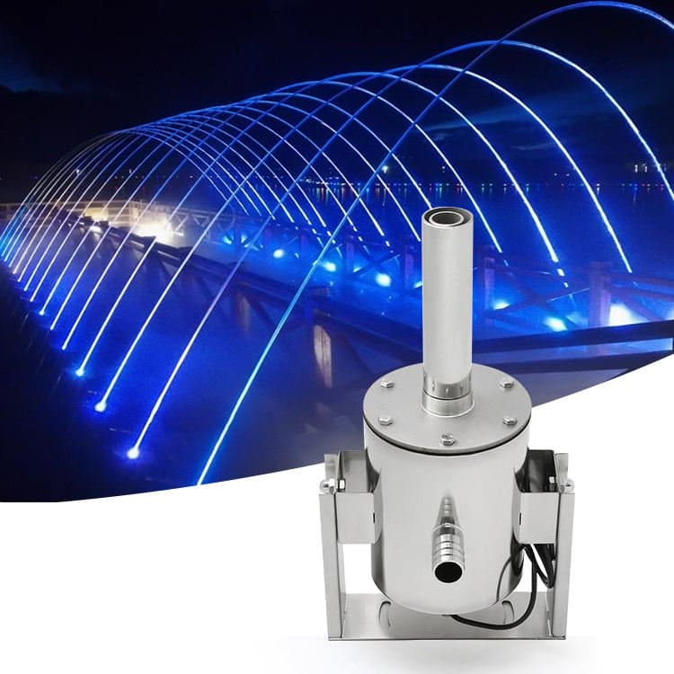 LED Light Jumping Jet Laminar Water Fountain Pools Modern Outdoor Whirlpool Swim Pool Stainless Steel 304 Program