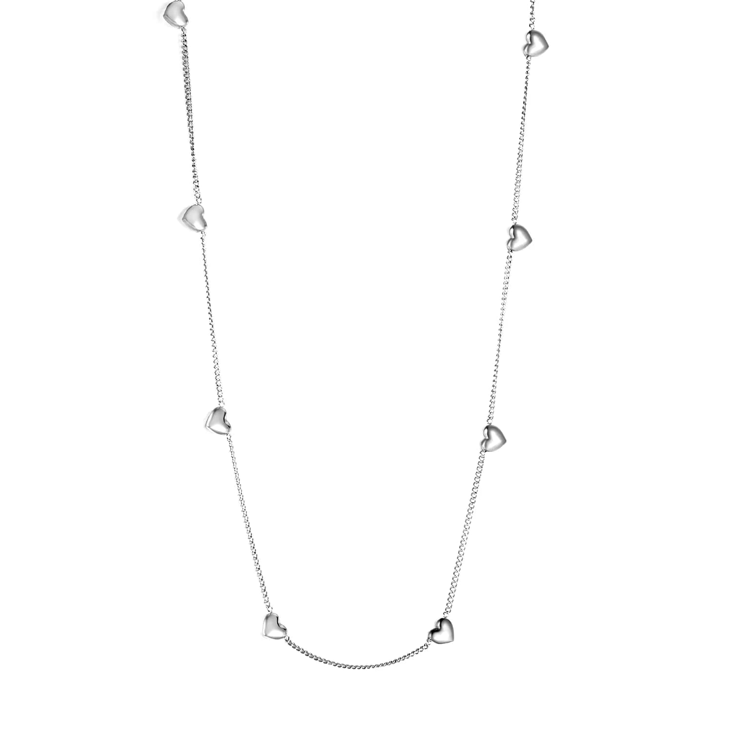 Ason Fashion Necklace jewelry 2025 New Stainless Steel Heart Choker Necklace