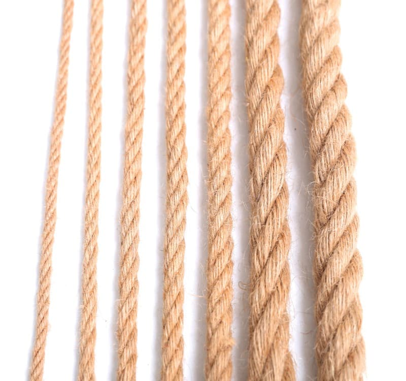 Durable 3-Strand Jute Rope Eco-Friendly Natural Fiber for Gardening and Packaging Needs