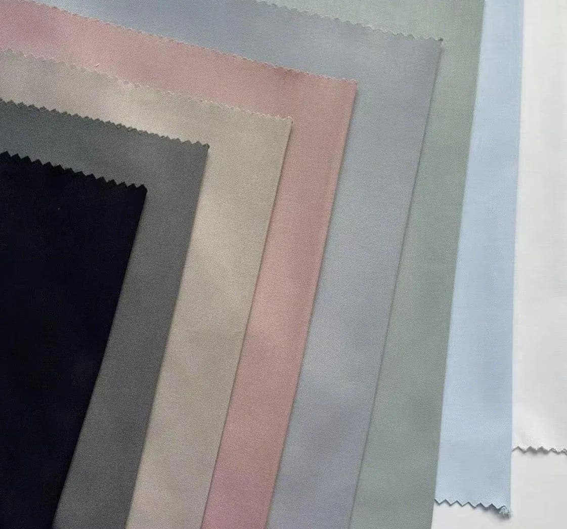 Woven Shirt Fabric Mulberry Silk Bamboo Fiber Polyester Spandex Blend Warm in Winter and Cool in Summer UV Protection Eco-Friendly Fabric