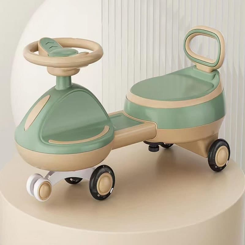 Top Selling Shining Infant Wiggle Car Tricycle Battery-Powered Plastic Scooter Anti-Rollover Wiggle Bike Children New Kids' Swing Cars