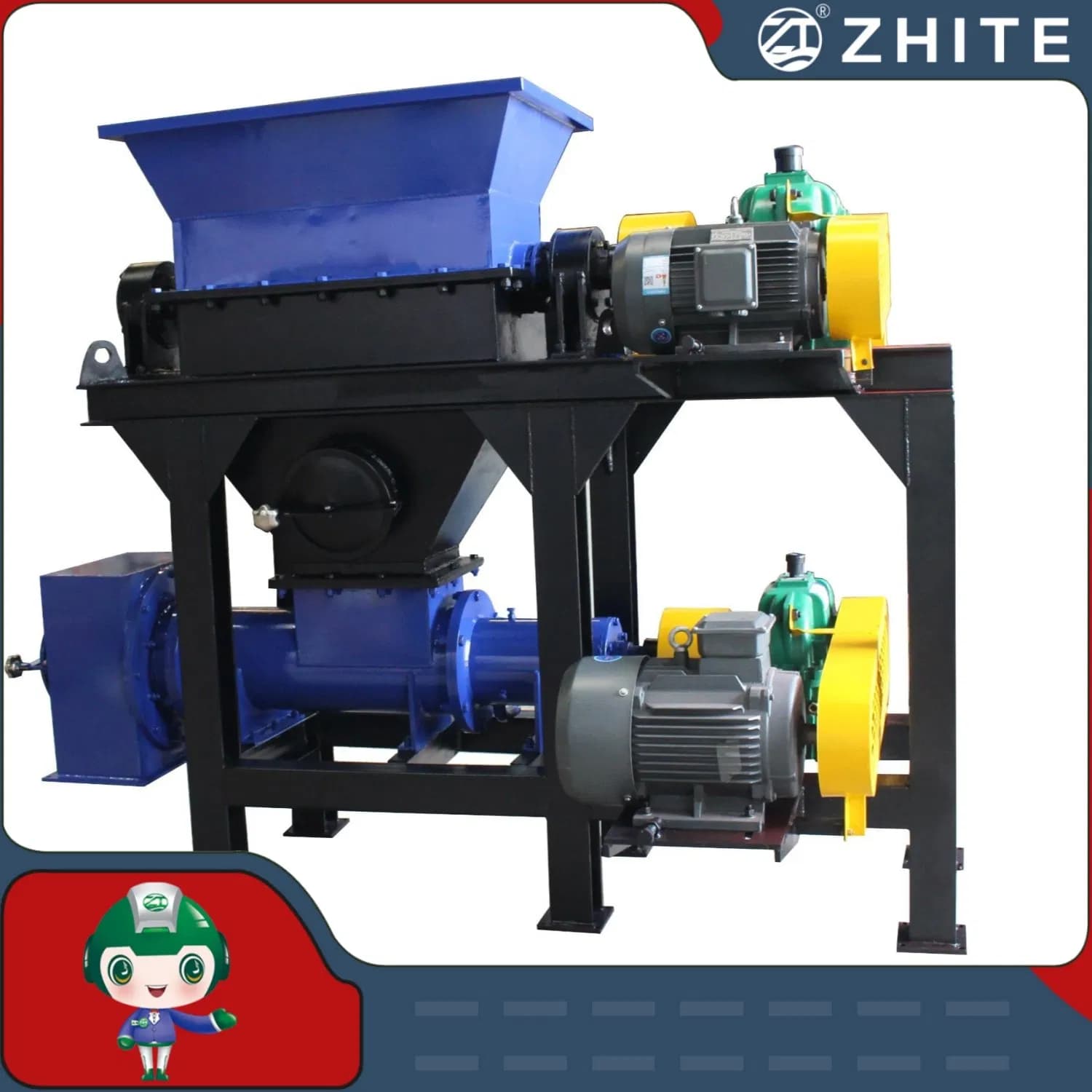 5 Tons/H Factory Supply Crusher for Dog/Pig/Sheep/Cow/Pet Animals Carcasses/Plastic/Tire/Wood/Vegetables/Medical Waste/Metal Shredding