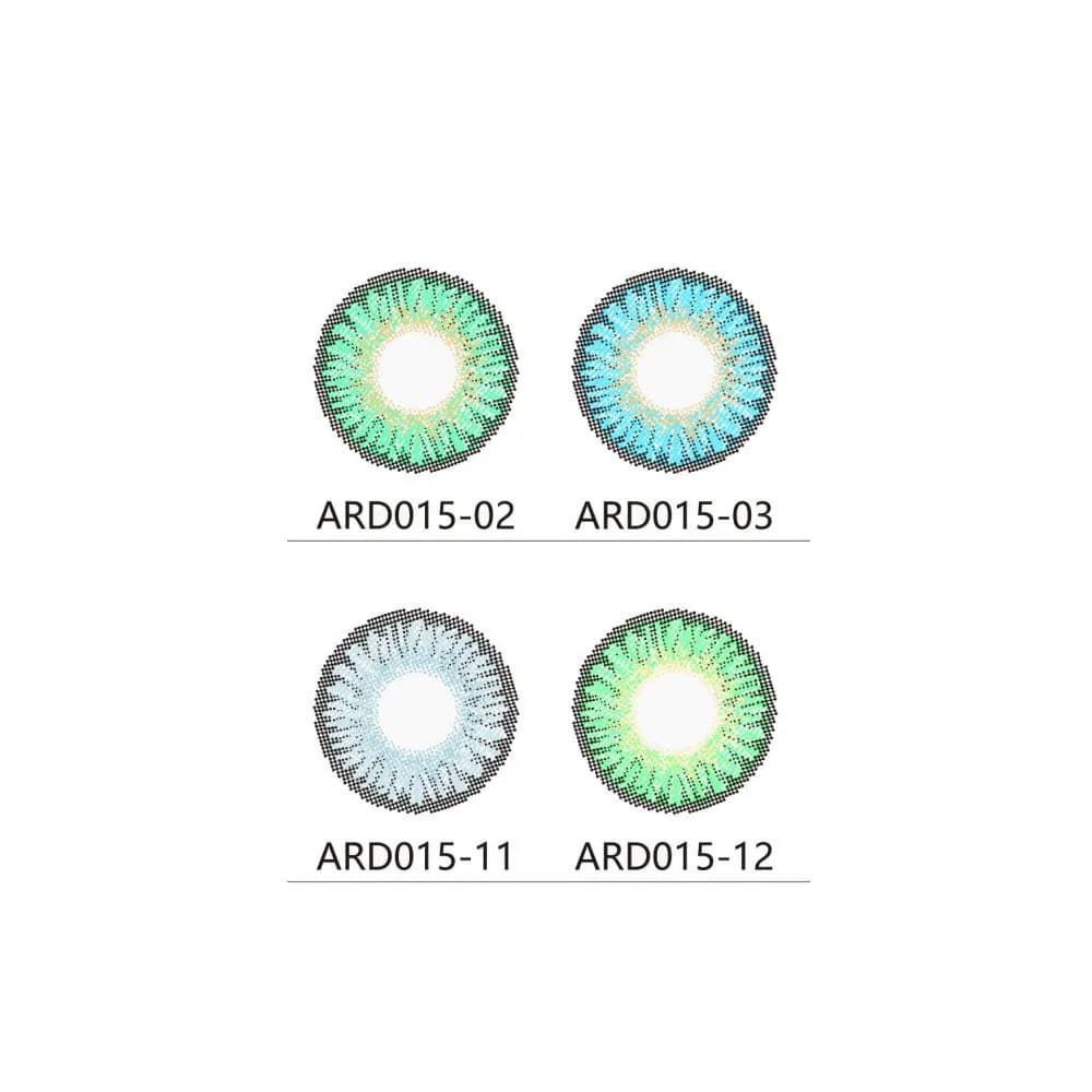 Gd Popular Wholesale Beauty Eyewearnatural Look for Ladies Daily Makeup Iris Pattern Green Purple Blue Soft Comfortable Daily Wear Color Contact Lenses