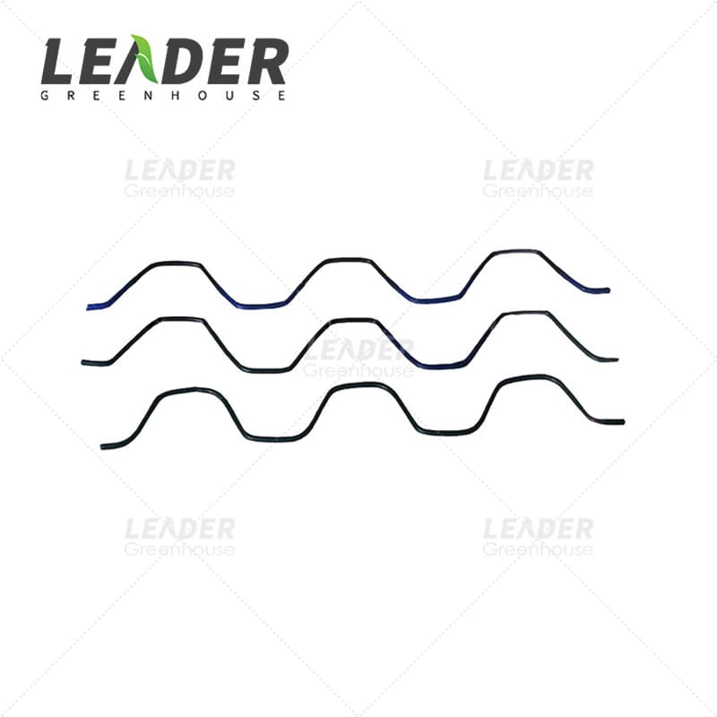 Professional Greenhouse 2.2mm Thickness Zigzag Wire Plastic Coated White Wiggle Wire