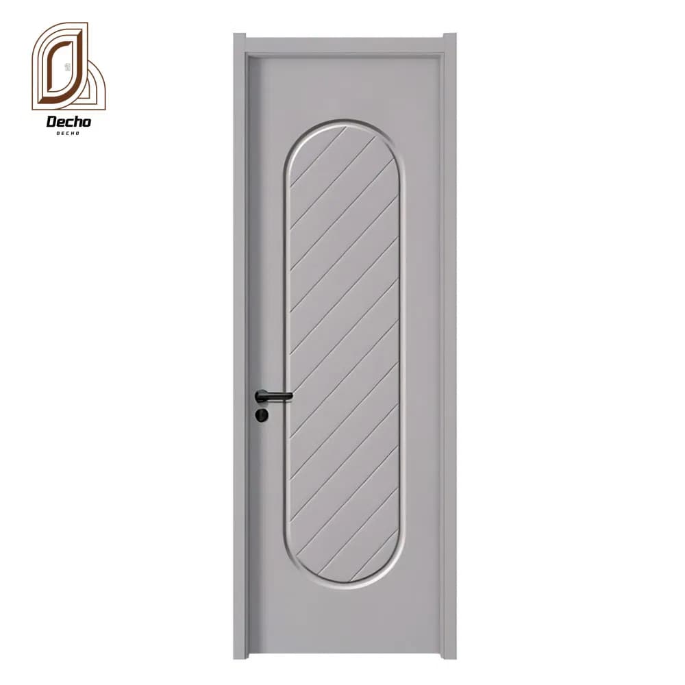 Residential Fashionable Cleanable Undeformed Noise Preventive Eco-Friendly WPC Sound Proof Interior WPC Door