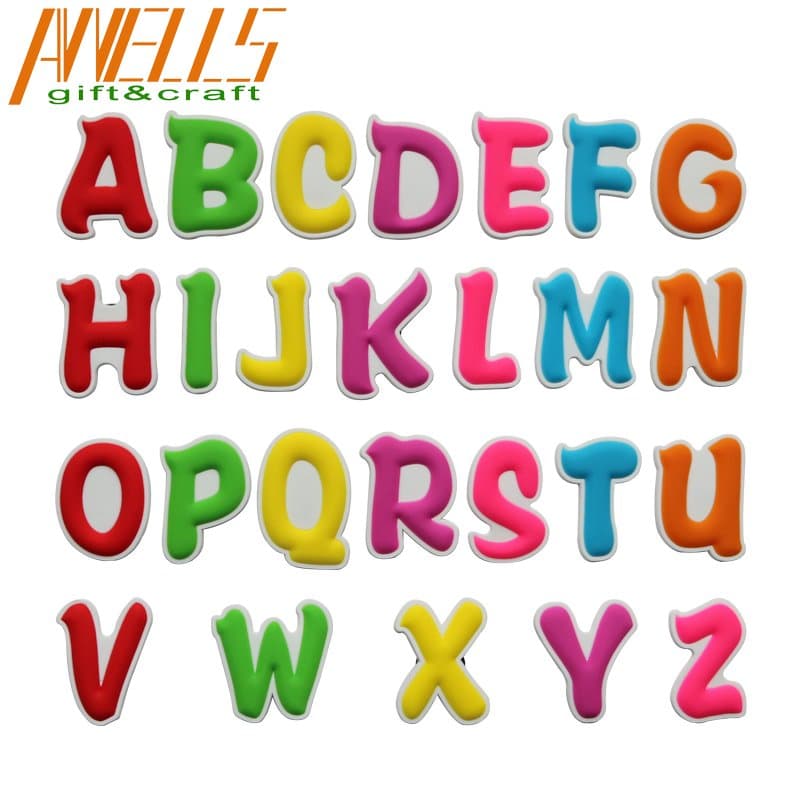 ABC Fridge Magnet Cute Alphabet Letters Soft PVC Rubber Magnets Magnetic Letters for Educational Kids in Fun Stickers