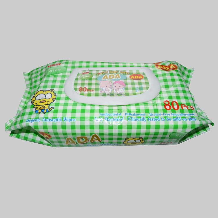 Organic Baby Tissue Sustainability Cleaning Wipe Bamboo Cotton Viscose Disposable Flushable Baby Wet Towel Water Baby Towel