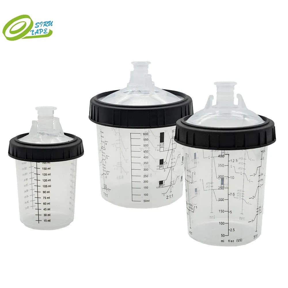 Professional Multi Capacity Scale Liner Paint Spray Gun Cup for Auto Body Painting and Mixing PC37