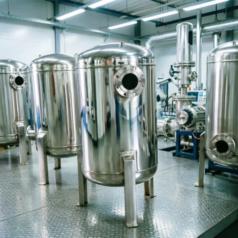 Self-Priming 316L Stainless Steel Vacuum Tank for Centrifugal Pump Eliminating Foot Valve Industrial Water Supply Tank