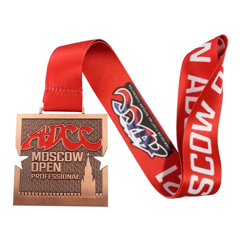 Custom Personalised Logo Epoxy Achievement University School Event Gymnastics Karate Duathlon Award Volleybass Medal