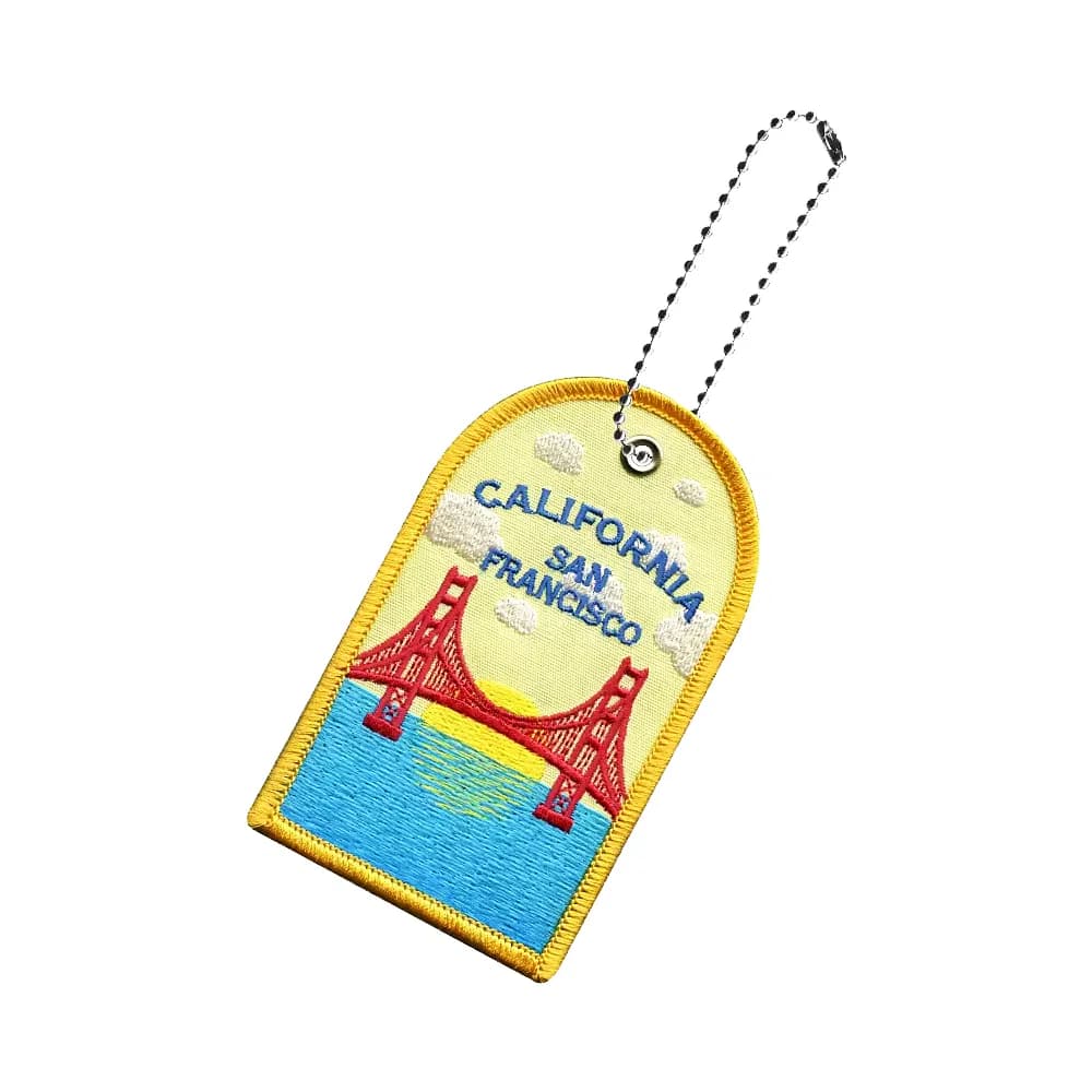 Custom Business Travel Accessories Tag Embroidery Luggage Tag Bags and Clothing Accessories