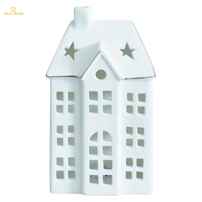 Elegant Porcelain Cottage Night Light for Stylish Home Decor