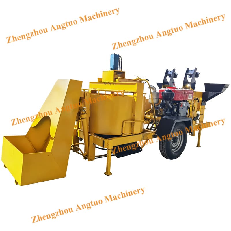 Automatic Feeding Mixing Brick Forming Machine Hollow Block Soil Brick Making Machine